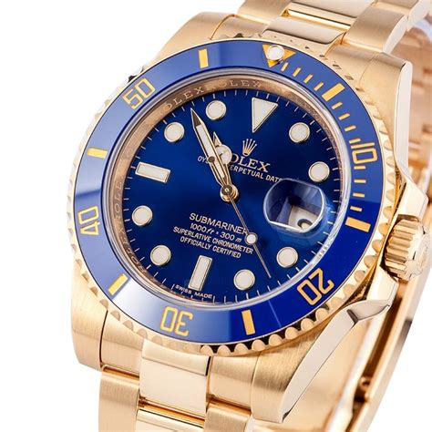 rolex submariner gold blue|rolex submariner price list.